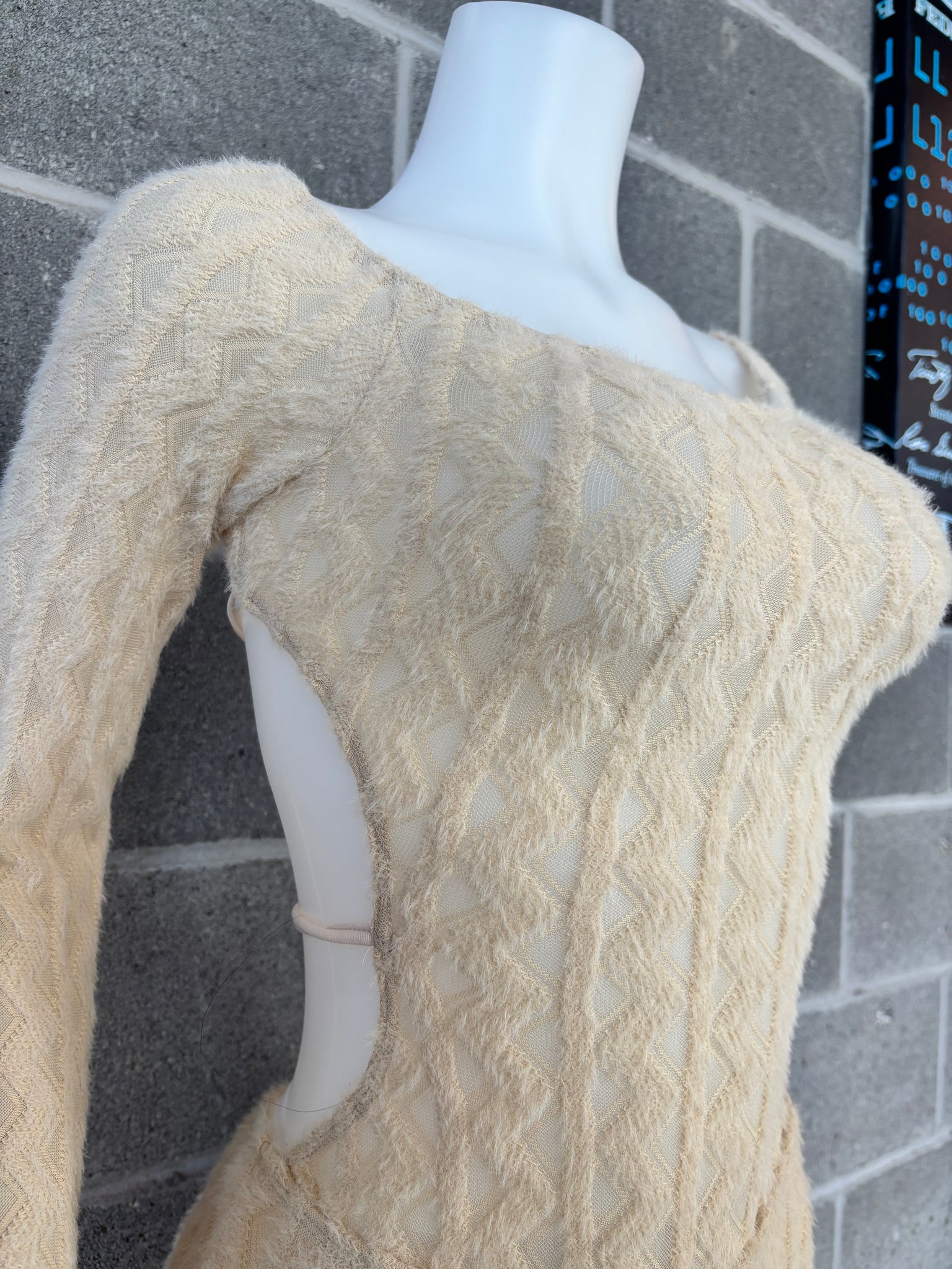 Knit Backless Romper
