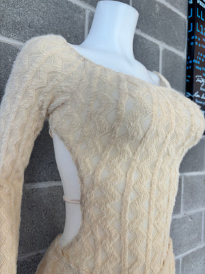 Knit Backless Romper
