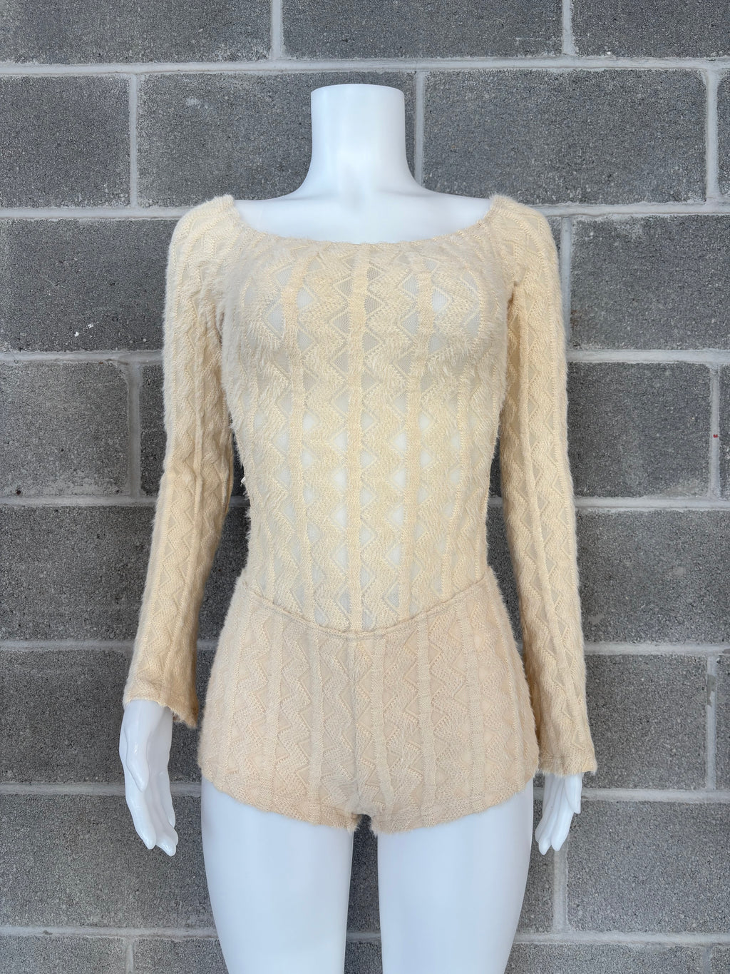 Knit Backless Romper