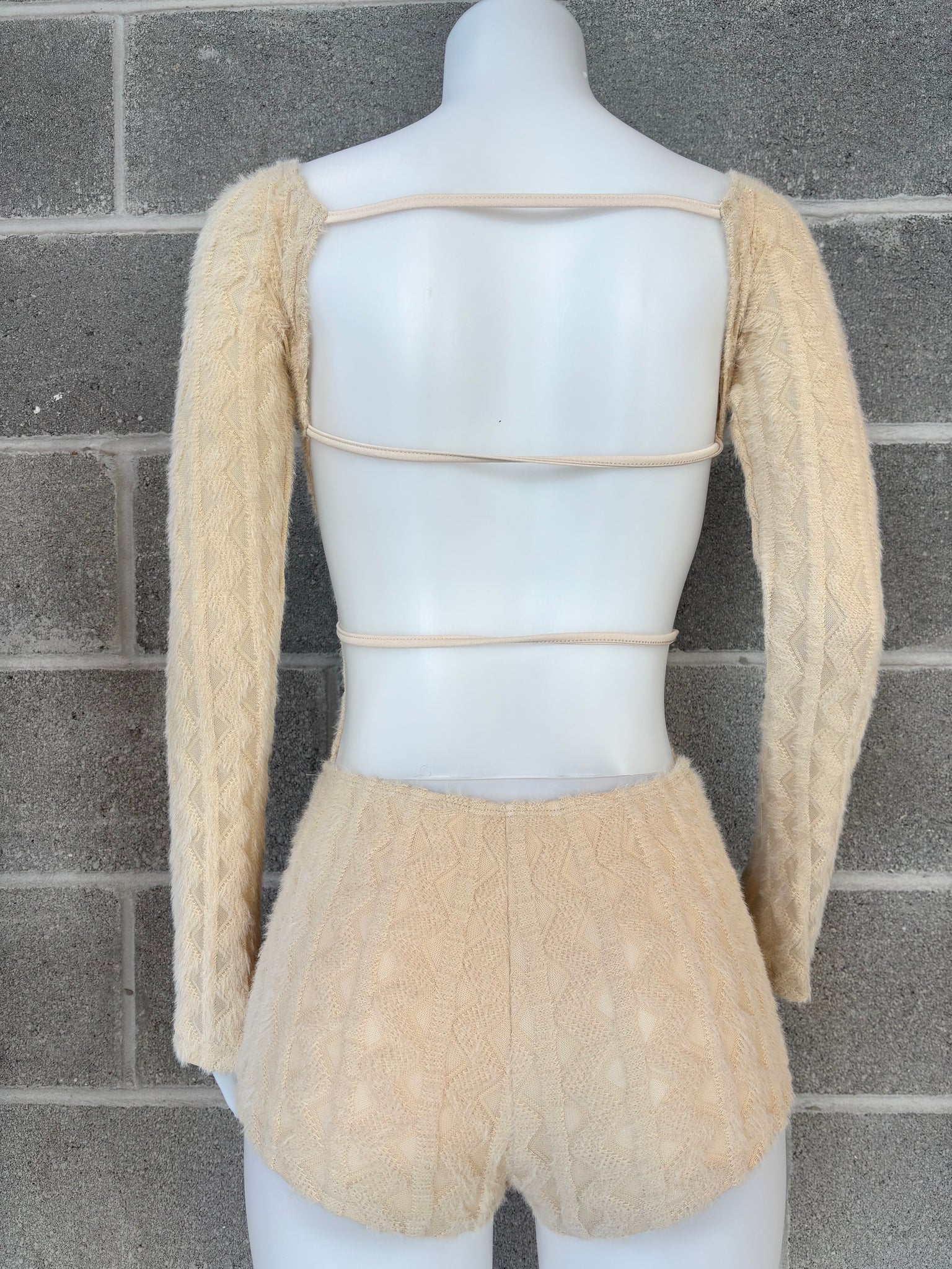 Knit Backless Romper